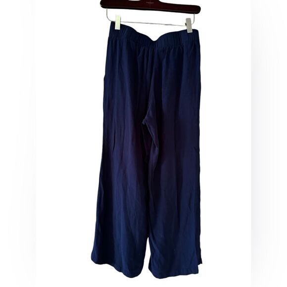 Johnny Was Calme Womens Cropped Palazzo Pants Navy XS - Picture 2 of 5